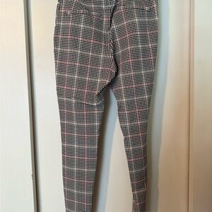 Maurices Plaid Ankle Pants - Black, White, Pink